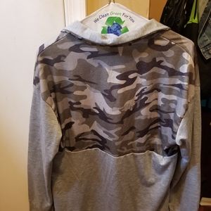 Lightweight  half camo sweatshirt